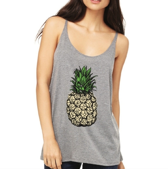 SoShelbie Tops - 🍍Heather grey pineapple tank tops🍍